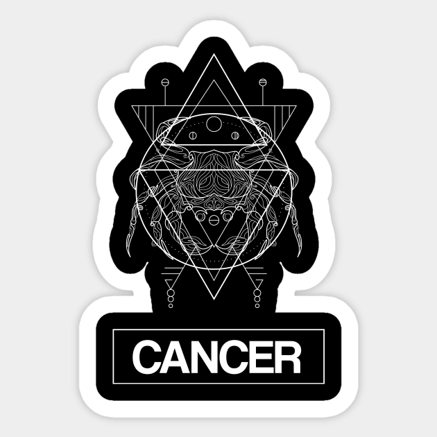 Cancer Zodiac Constellation Sticker by FungibleDesign